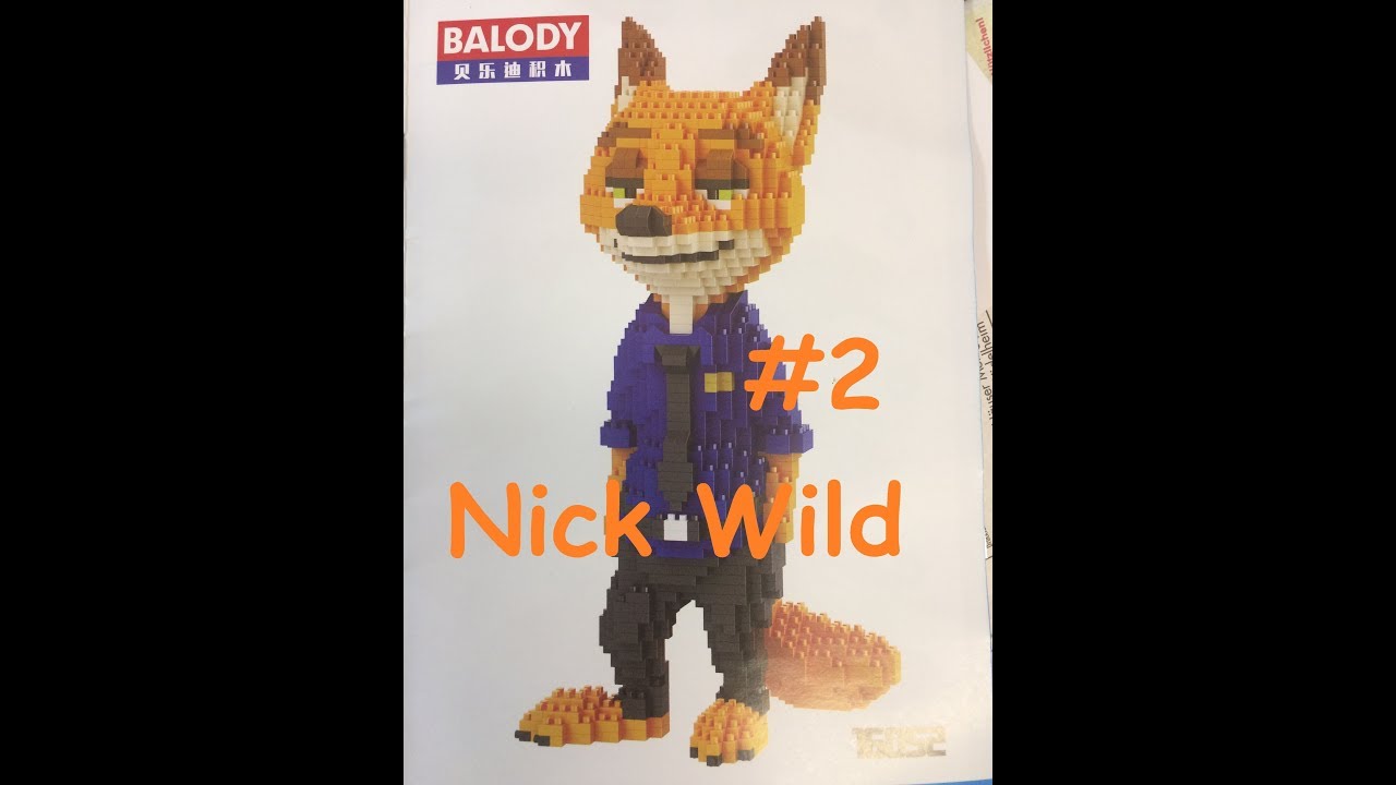 Nick Wilde aus Zoomania - Nano Blocks #02