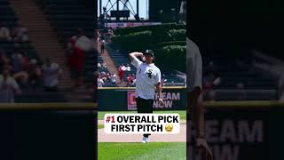Roch Cholowsky tossed the first pitch at todays White Sox game 👏