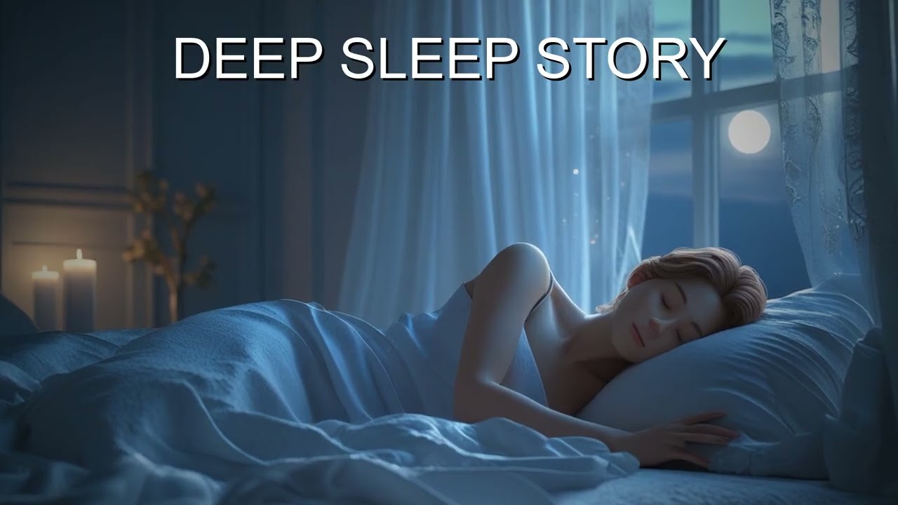 Deep Sleep Story | Moonlit Bedroom Ambience | Deep Sleep Music | 3 Hours | No Talking