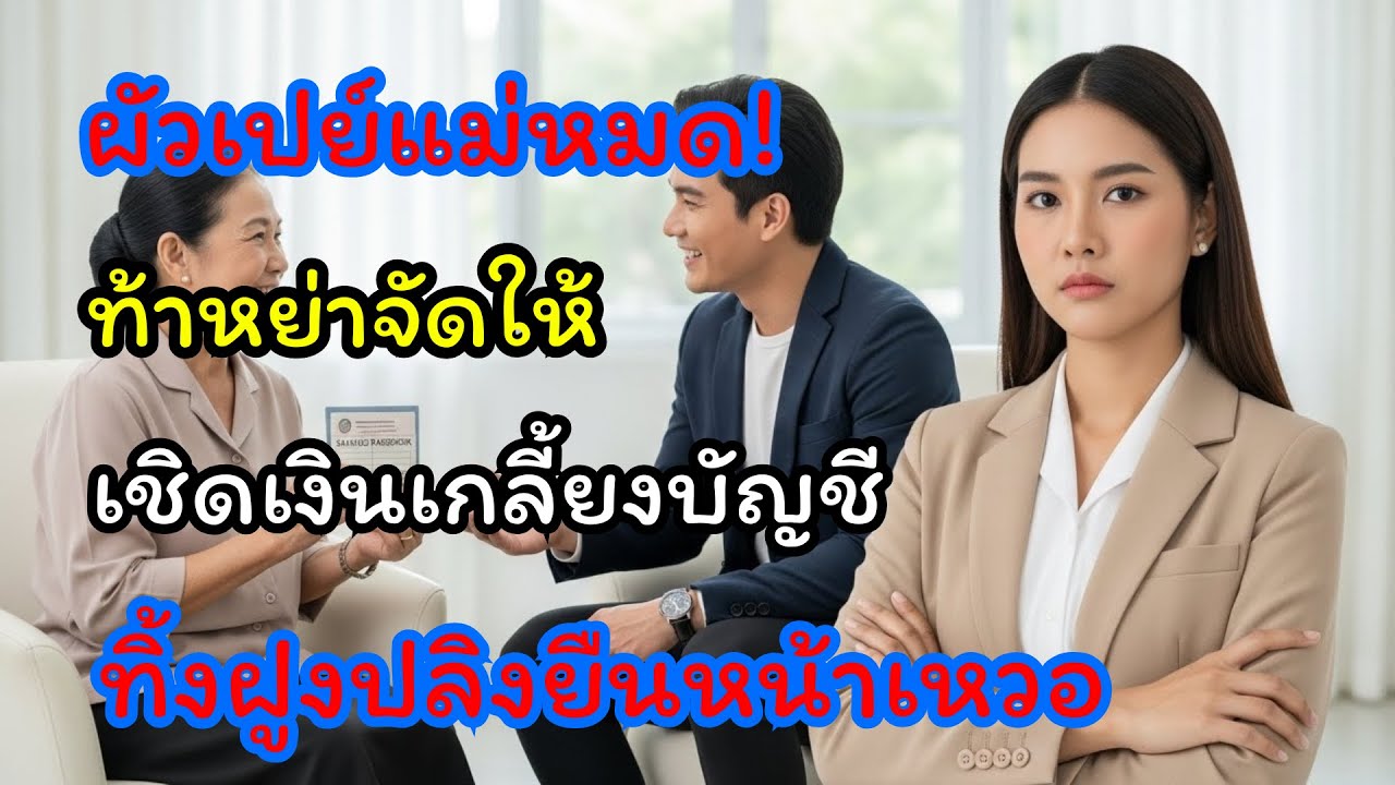 หาเงินงกๆ ผัวเปย์แม่หมด! ท้าหย่าดีนักจัดให้... เชิดเงินเกลี้ยงบัญชีหนี ปล่อยฝูงปลิงยืนเอ๋อแดก!