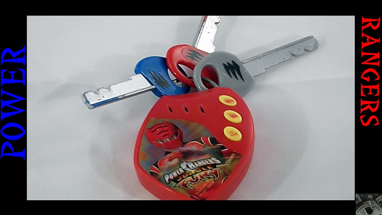 Power rangers Red keychain Jungle Fury - YouTube