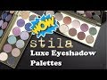 New STILA LUXE EYESHADOW PALETTES: Live Swatches & Review of Happy Hour and After Hours Palettes