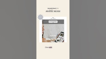 How to adjust your mobile menu in Squarespace 👇