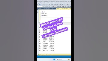 SQL Interview Questions | Second Highest Salary #sql #python #sqlfordataengineer