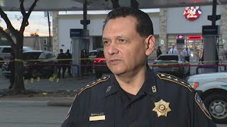 Harris County Sheriff provides update after 2 men were killed outside gas station