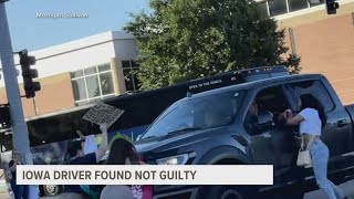 Cedar Rapids man accused of assault after driving through protestors found not guilty