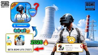 😱How To Download Pubg/BGMi Light New Update! 2026 | No H@ckers🤯| BGMi Lite Beta Test!😳 Update 2026 🔥