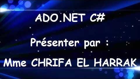 Ado.net(Déconnecté) TP14: Ajout & MAJ Via SqlCommandBuilder C# Sql
