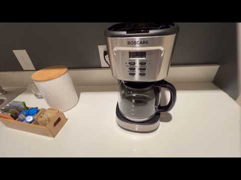 BOSCARE 12-Cup Programmable Coffee Maker: Drip Coffee Maker, Mini Coffee Machine with Auto Shut-off