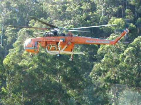 Elvis Skycrane at Upper Yarra Dam