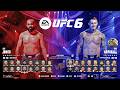 UFC 6 Full Roster All Fighter likeness Ratings amp UFC 6 Full Roster All Fighter likeness Ratings amp