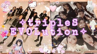 unboxing tripleS EVOLution “mujuk ⟡” ☆ opening 8 albums from makestar ୨୧⋆｡˚