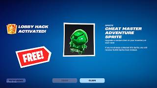 How to Unlock *FREE* Cheat Master Adventure Sprite | Fortnite Season 4 Lobby Hack Codes