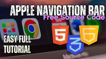 Build an Apple Inspired Navigation Bar | HTML & CSS Tutorial
