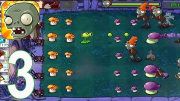 Plants vs. Zombies - Gameplay Walkthrough Part 3 - Night levels 1-3(iOS, Android)