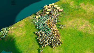 Age of Empires 4 - 4v4 CBA EPIC LAST STAND | Multiplayer Gameplay