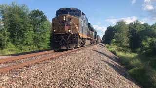 CSX D758 Clearing CP Cherry With Rookie Conductor