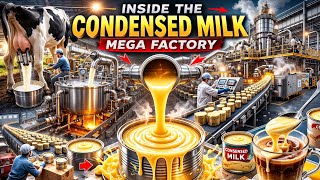 Mega Dairy Factory Process – How Sweetened Condensed Milk Is Made | Factory Deep Insider