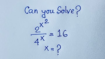 Can you solve this exponential math olympiad question? | Basic Mathematics |