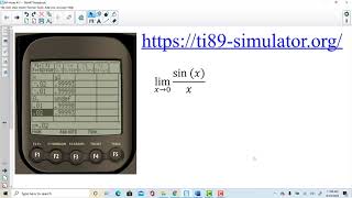 Leanza AP Calculus HW 3 Limits w calculator TI 89