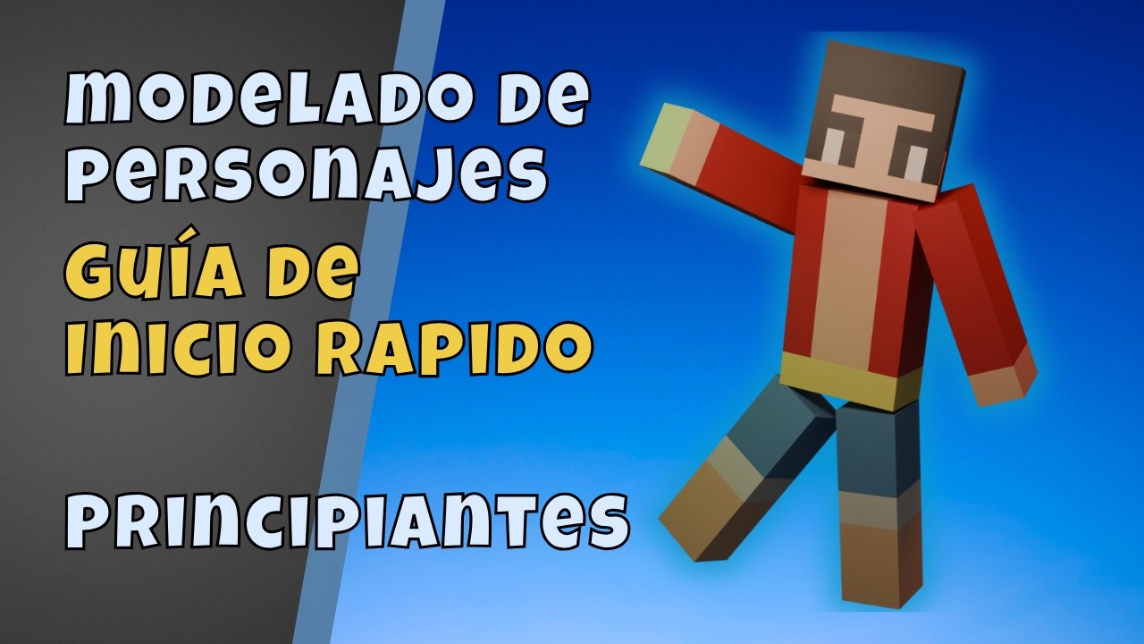 ¡Modela tu propio personaje Minecraft en 3D fácil!