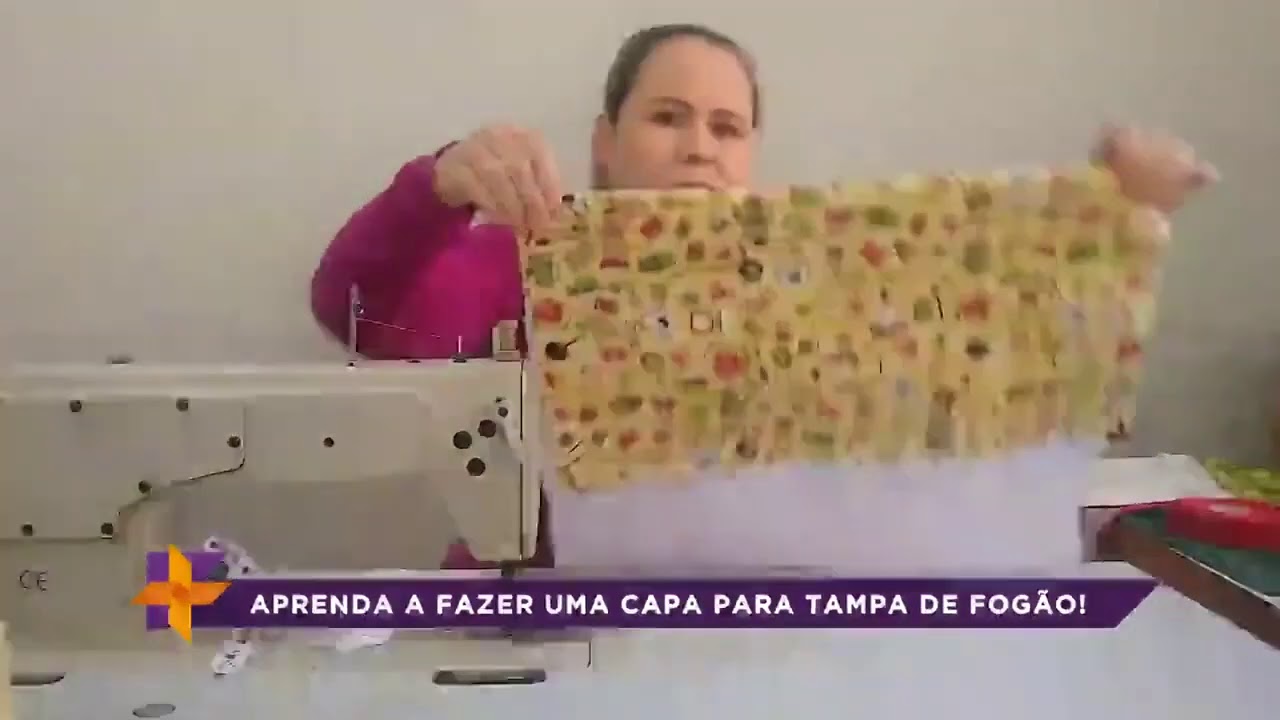 Aprenda a fazer uma capa para tampa de fogão