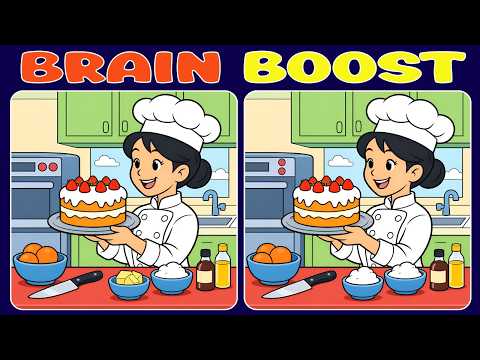 🧩🧠Genius Level Spot The Difference Challenge!《 A Little Difficult 》#407