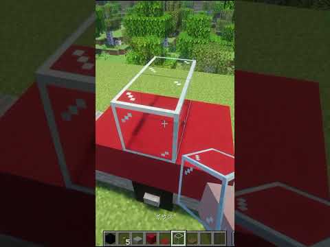 🚚 リアルすぎるトラックをマイクラで作ってみた！#shorts