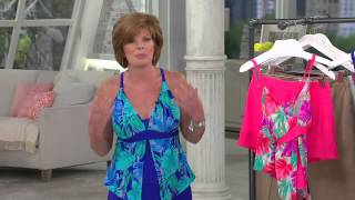 Liz Claiborne New York Flyaway Tankini And Shorts Swimsuit With Mary Beth Roe