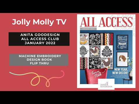 Anita Goodesign All Access January 2022 Flip Thru Machine Embroidery Designs