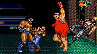 [GENESIS]  Street Of Rage 2  ABADEDE & R.BEAR(Boss Hack)  2Players Coop longplay