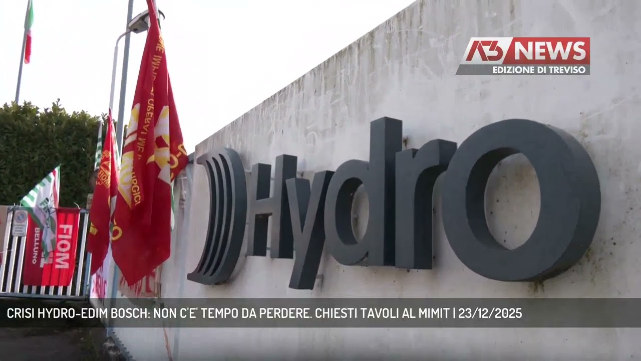 CRISI HYDRO-EDIM BOSCH: NON C'E' TEMPO DA PERDERE. CHIESTI TAVOLI AL MIMIT | 23/12/2025