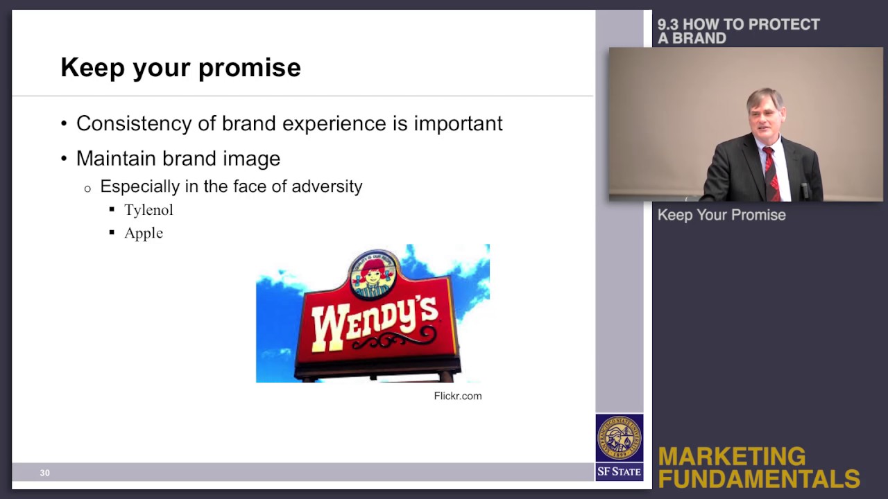 Topic 9.3 How to protect a brand - Keep your promise