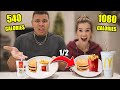 I Ate HALF My Girlfriends DIET For 24 Hours (FOOD CHALLENGE)