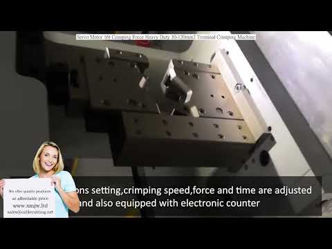 Servo Motor 16-ton Crimping Force Heavy Duty 10-120mm² Terminal Crimping Machine