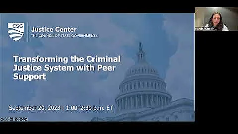Transforming the Criminal Justice System with Peer Support