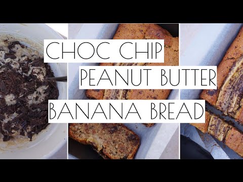 CHOC CHIP PEANUT BUTTER BANANA BREAD | VEGAN & DELICIOUS