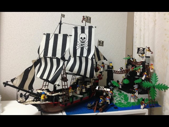 Lego Vintage Pirate Base Set 6273 Rock Island Refuge / Port Jamaica -  YouTube