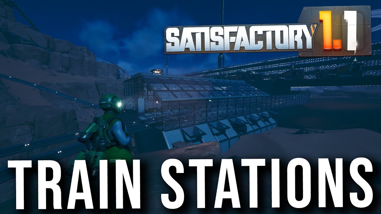 Train Station! - Day 18 | SATISFACTORY - LIVE Playthrough - YouTube