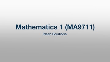 MA9711: 043 - Nash Equilibria
