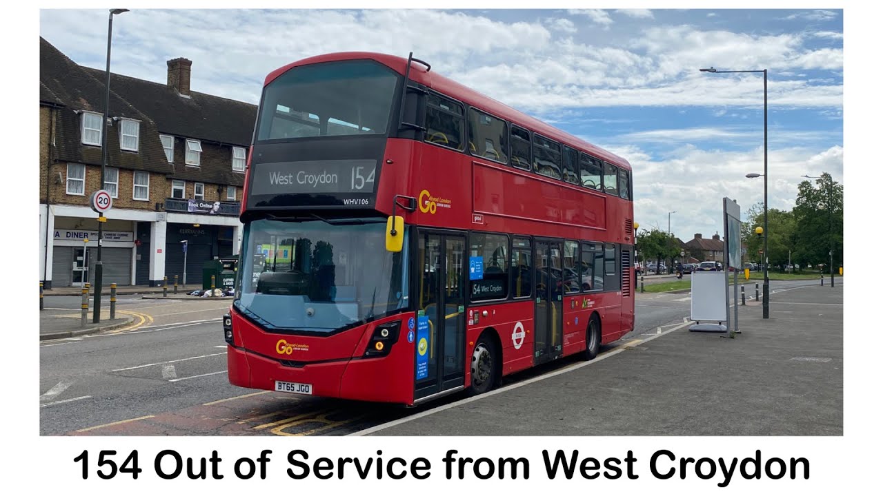 154 Out of Service from West Croydon