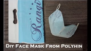 How to Make Face Mask at home from Polythin | Face mask DIY | DIY Face Mask | Disposable Face Mask