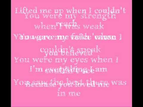 Because You Loved Me - Celine Dion [Lyrics]