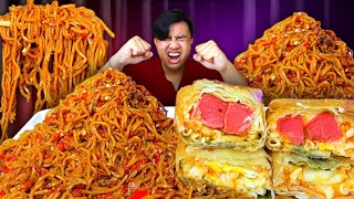 Mukbang Lumpia Beef Kornet Jumbo  Mie Gacoan Level 8 Terpedas
