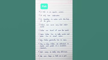 Essay On Fish | Fish Essay In English | Essay On Fish In English | 10 Lines Essay On Fish #viral