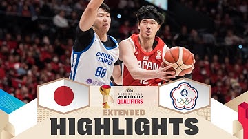 Japan v Chinese Taipei | Extended Highlights | FIBA Basketball World Cup 2027 Asian Qualifiers