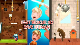 FAST RESCUE 3D : SAVE HUMAN GAMEPLAY | FAST RESCUE 3D ALL LEVELS PART 1 screenshot 5