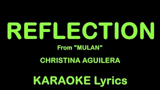 Reflection Lyrics - Christina Aguilera Karaoke Lyrics