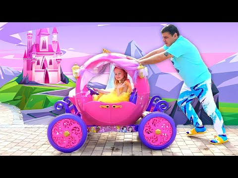 Nastya nhờ bố mua váy mới và đồ chơi trang điểm