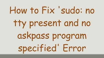 How to Fix 